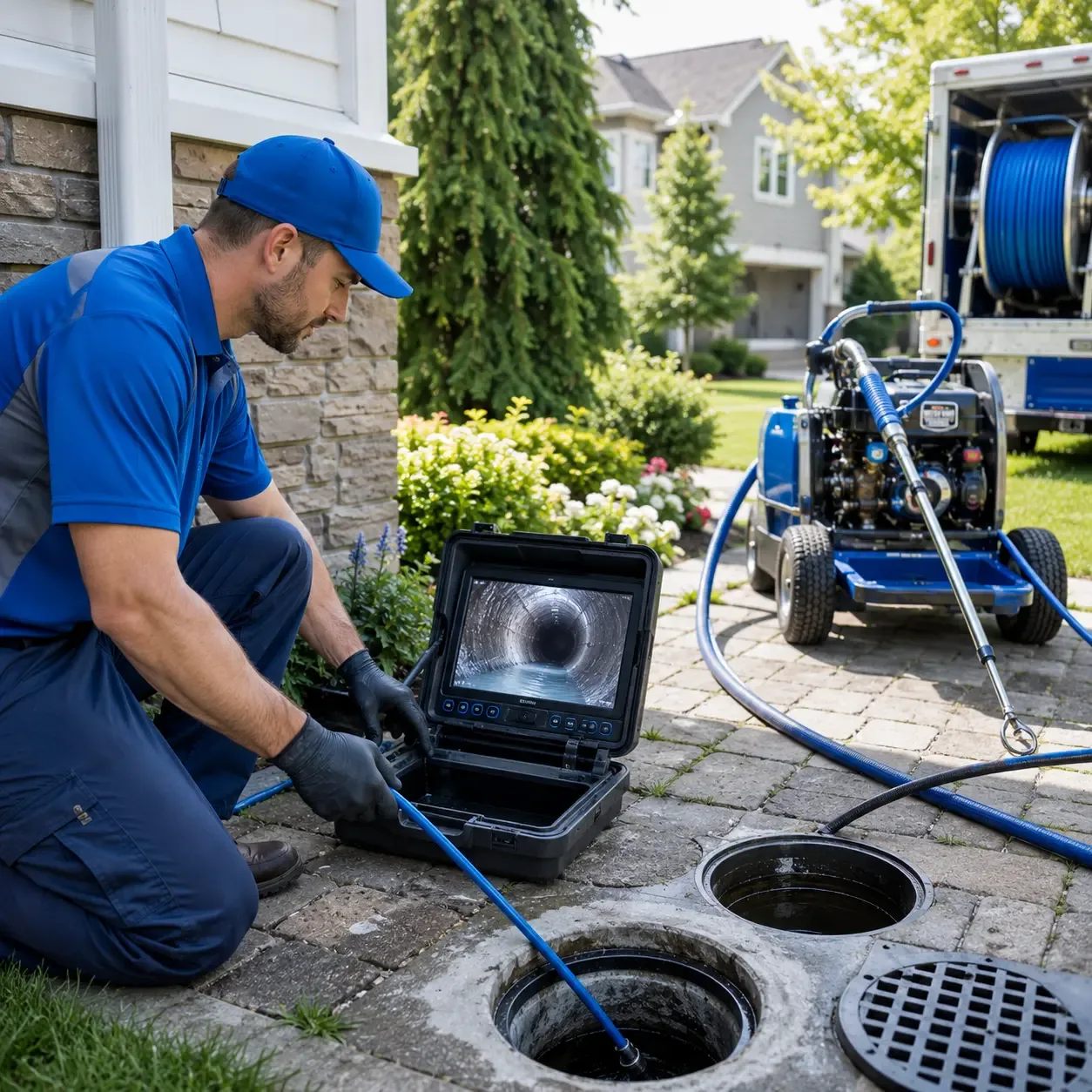 Outdoor drain cleaning professionals serving Mccune, KS