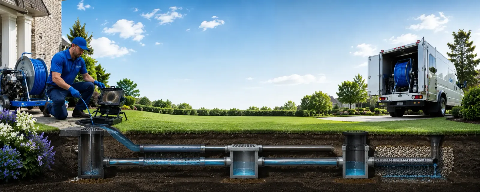 Outdoor drain cleaning information for Mccune, KS